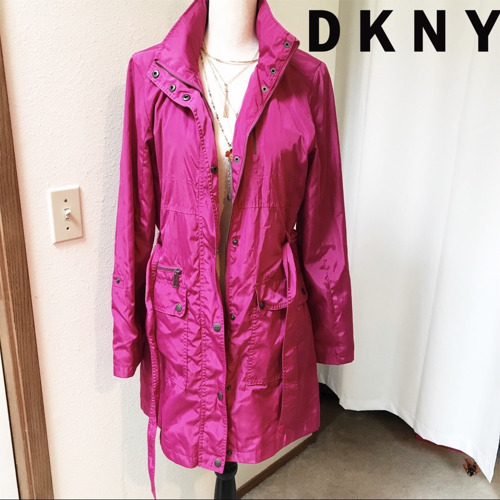 DKNY Women’s Longline Hooded Jacket - S
